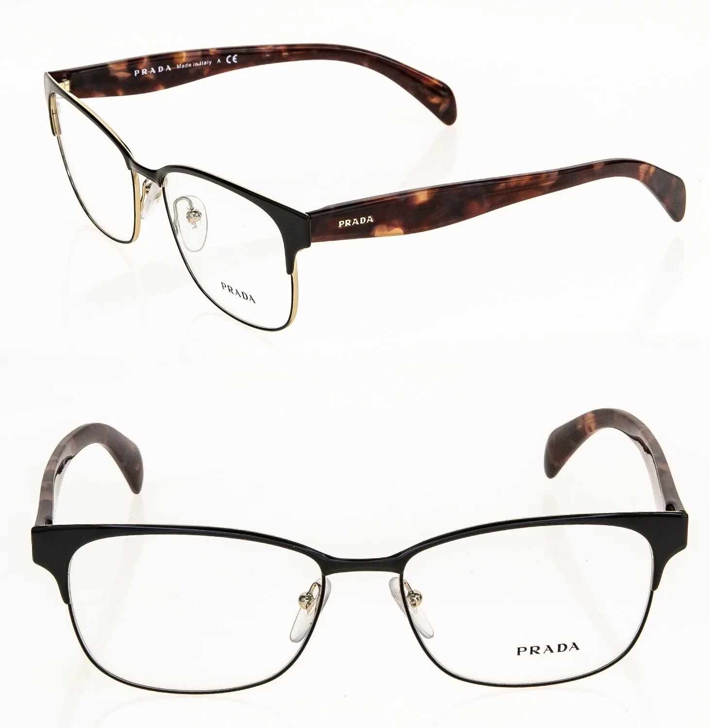 PRADA PR65RV-DHO1O1-55 Eyeglasses Size 55mm 16mm 140mm brown Women 3